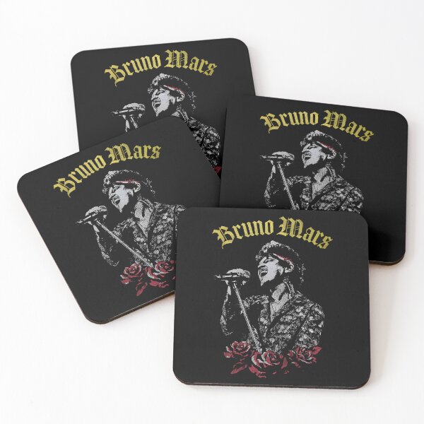 Item preview, Bruno Mars Live Vintage Gold Gothic Typography & Roses designed and sold by SamirBeer96.