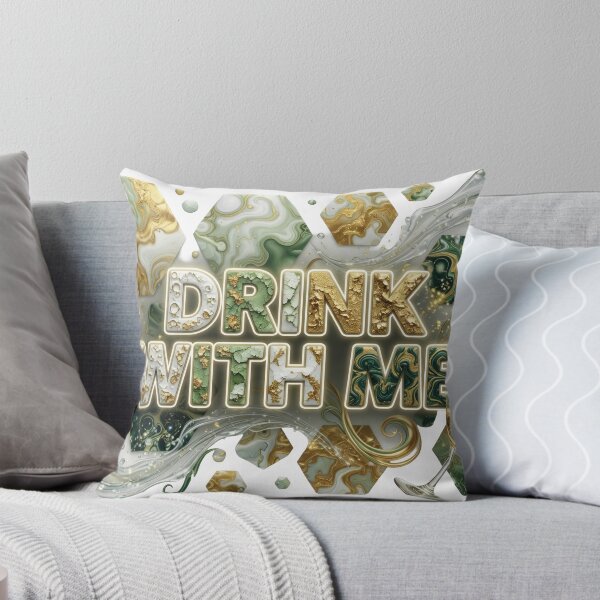 Item preview, Artistic Colorful DRINK WITH ME designed and sold by dazzlemakers.