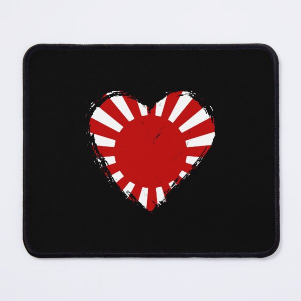 Item preview, Distressed Rising Sun Flag Heart RS designed and sold by shitpostee.