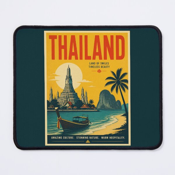 Item preview, Vintage Thailand Poster designed and sold by GoodOldVintage.