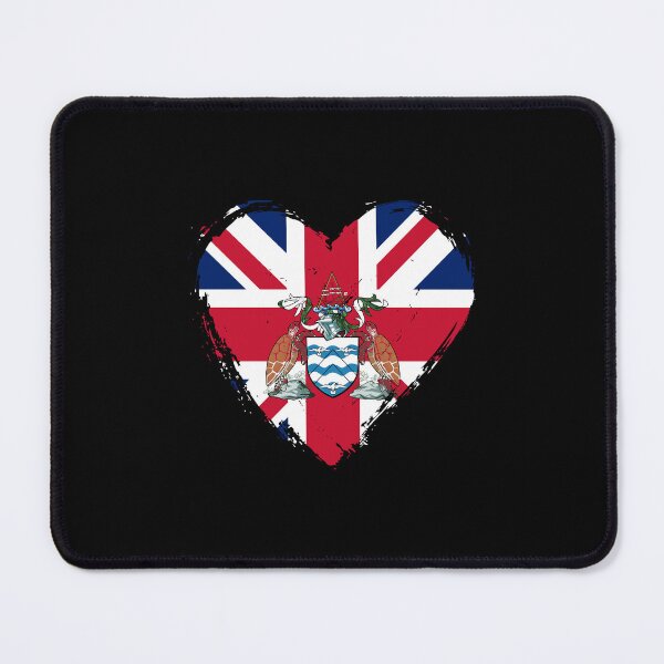 Item preview, Distressed Ascension Island Flag Heart SH-AC designed and sold by shitpostee.