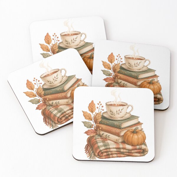 Item preview, Autumn Reading Nook Cozy Fall Book Lover Art designed and sold by DreamelleStudio.