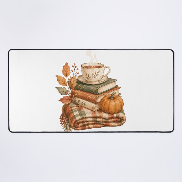 Item preview, Autumn Reading Nook Cozy Fall Book Lover Art designed and sold by DreamelleStudio.