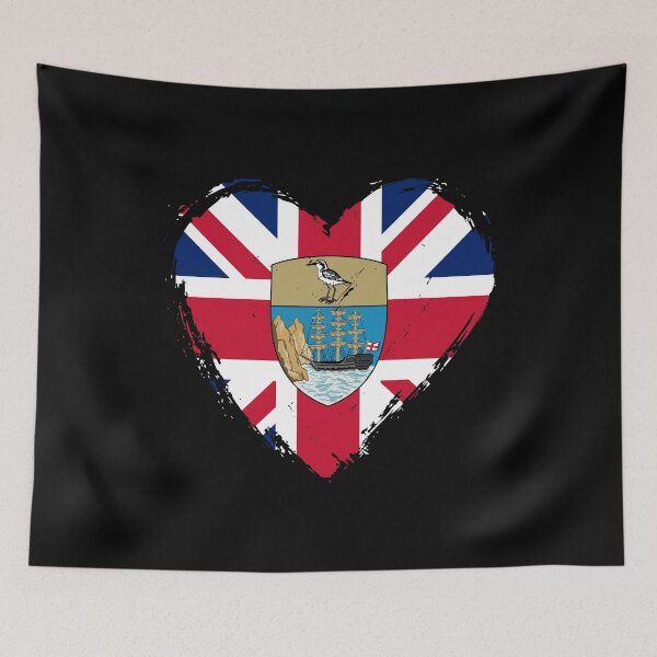 Item preview, Distressed Saint Helena Flag Heart SH-HL designed and sold by shitpostee.