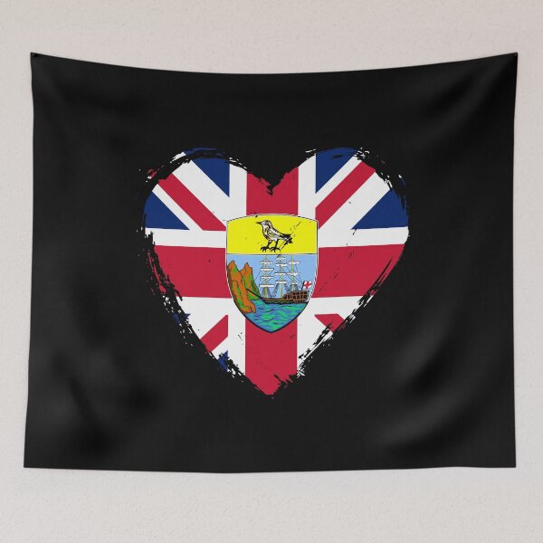 Item preview, Distressed Tristan Da Cunha Flag Heart SH-TA designed and sold by shitpostee.