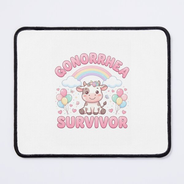 Item preview, Cow Gonorrhea survivor funny gag adult humor novelty designed and sold by CheeseBlueprint.