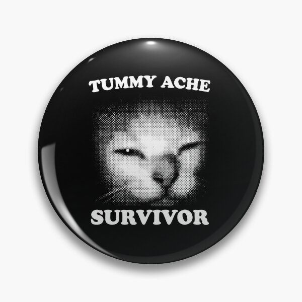 Item preview, Tummy Ache Survivor Cat designed and sold by bajsanti.