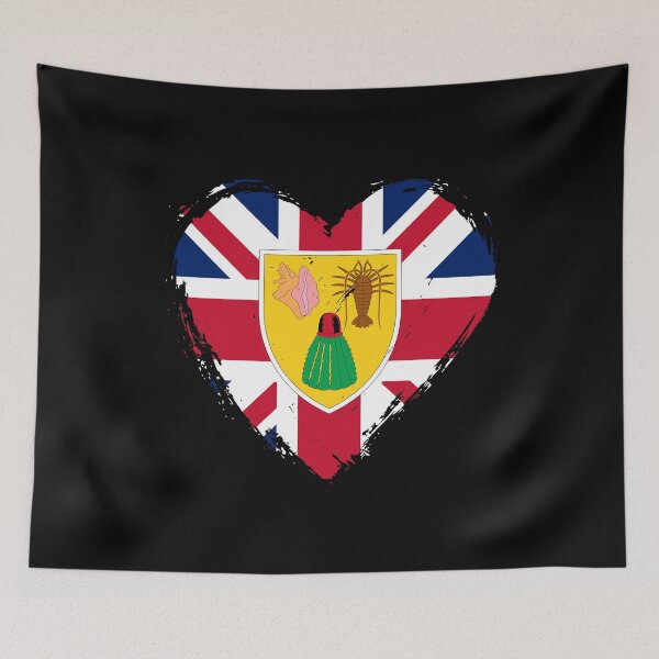 Item preview, Distressed Turks And Caicos Islands Flag Heart TC designed and sold by shitpostee.