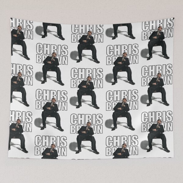 Item preview, Chris Brown Suited Modern Outline Graphic designed and sold by SamirBeer96.