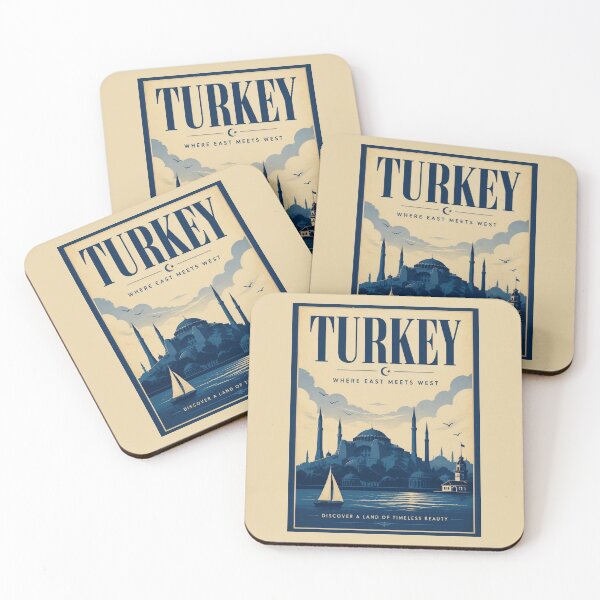 Item preview, Vintage Turkey Poster designed and sold by GoodOldVintage.