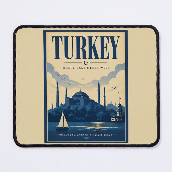 Item preview, Vintage Turkey Poster designed and sold by GoodOldVintage.