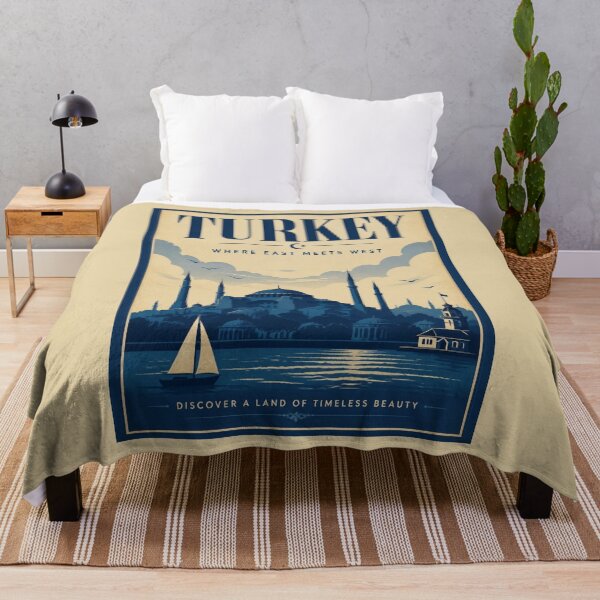 Item preview, Vintage Turkey Poster designed and sold by GoodOldVintage.