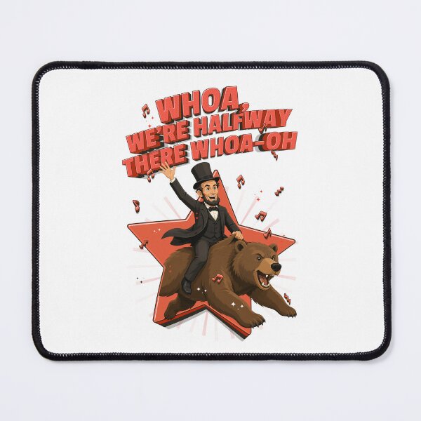 Item preview, Lincoln on a bear – Misheard Abraham Lincoln lyric parody design designed and sold by messy-nessie.