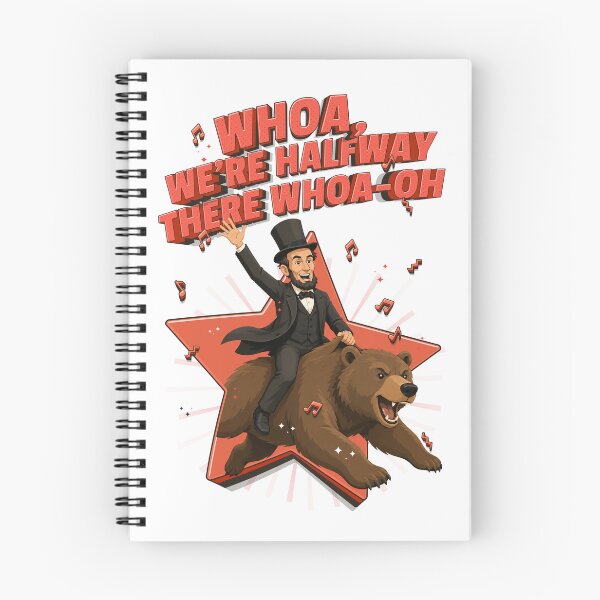 Item preview, Lincoln on a bear – Misheard Abraham Lincoln lyric parody design designed and sold by messy-nessie.