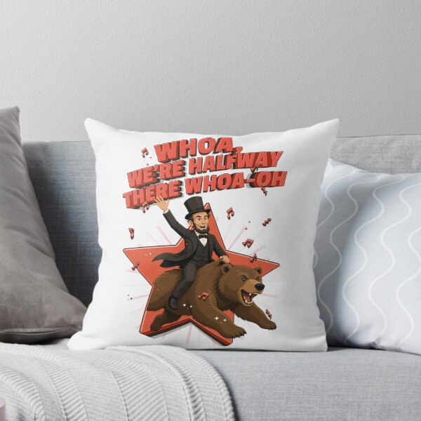 Item preview, Lincoln on a bear – Misheard Abraham Lincoln lyric parody design designed and sold by messy-nessie.