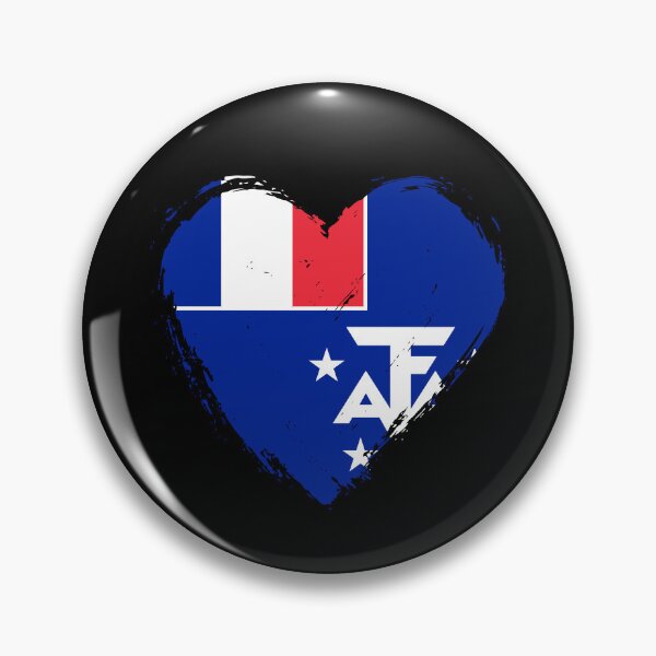 Item preview, Distressed French Southern Territories Flag Heart TF designed and sold by shitpostee.
