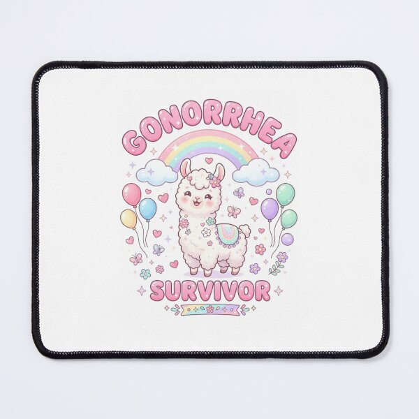 Item preview, Llama Gonorrhea survivor funny gag adult humor novelty designed and sold by CheeseBlueprint.