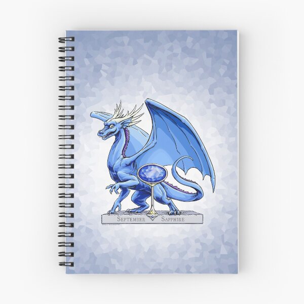 Item preview, Birthstone Dragon: September Sapphire Illustration designed and sold by stephsmith.