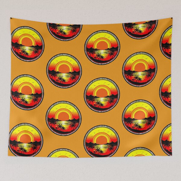 Item preview, Tropical Sunset | Retro Palm Tree Silhouette designed and sold by AstronautMerch.