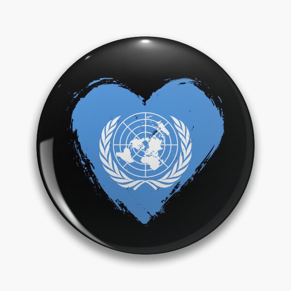 Item preview, Distressed United Nations Flag Heart UN designed and sold by shitpostee.