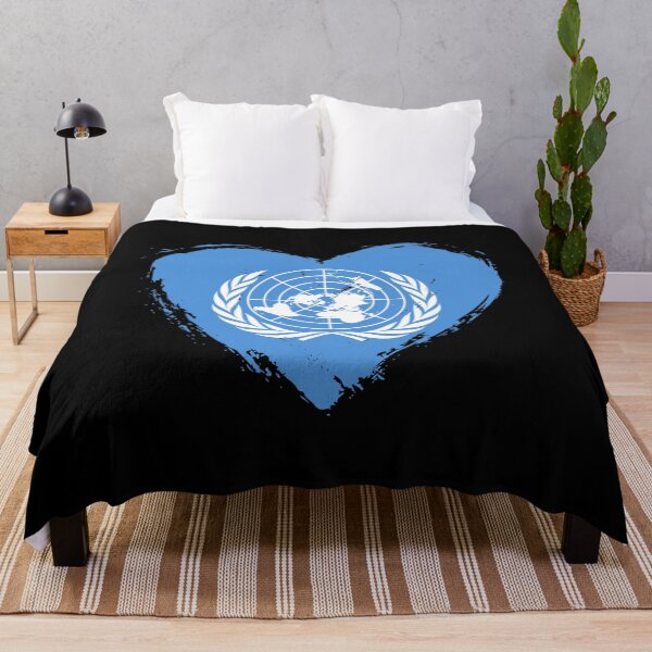 Item preview, Distressed United Nations Flag Heart UN designed and sold by shitpostee.