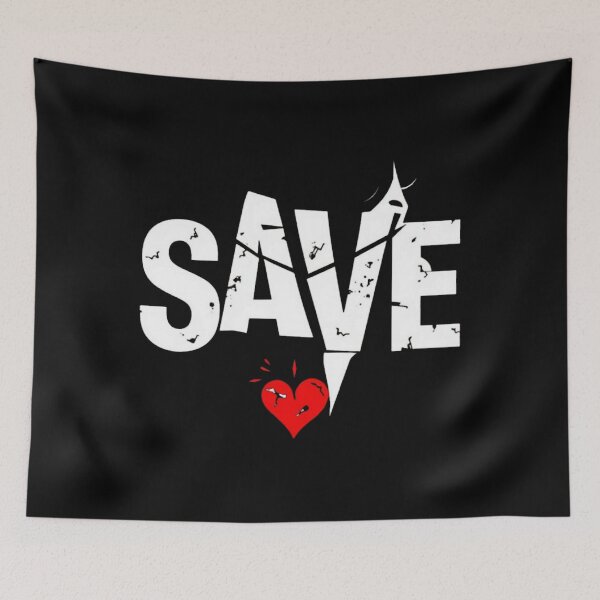Item preview, SAVE Distressed Heart designed and sold by VesperaVoid.