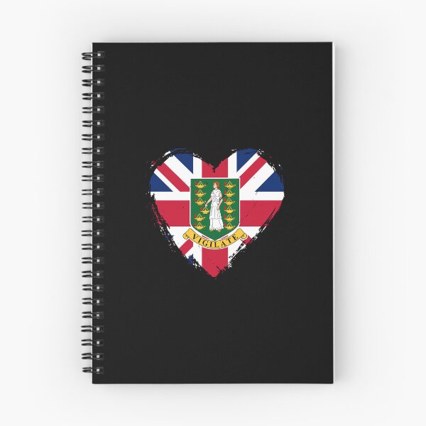 Item preview, Distressed British Virgin Islands Flag Heart VG designed and sold by shitpostee.