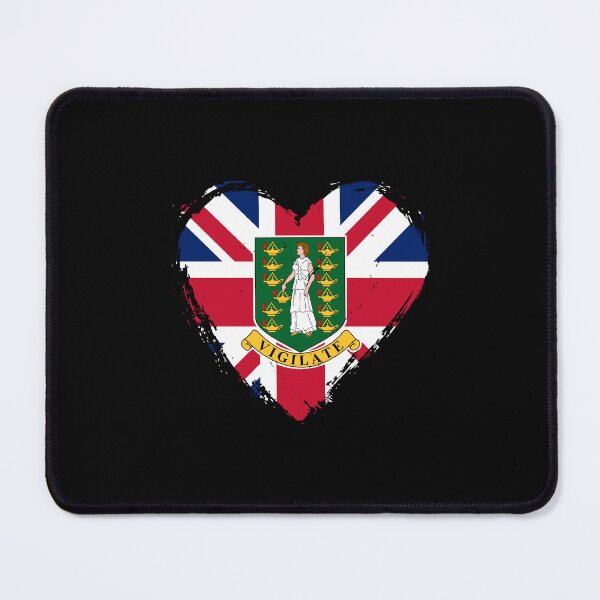 Item preview, Distressed British Virgin Islands Flag Heart VG designed and sold by shitpostee.