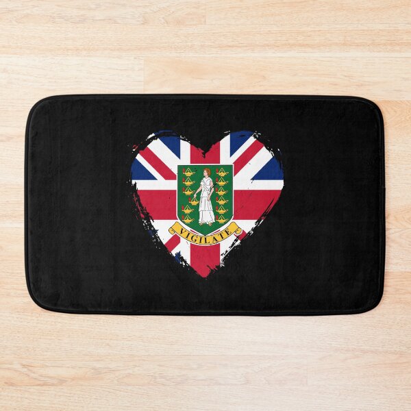 Item preview, Distressed British Virgin Islands Flag Heart VG designed and sold by shitpostee.