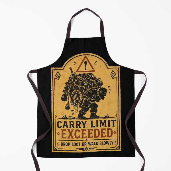Item preview, Adventurer Carry Limit Warning Sign designed and sold by agearb.