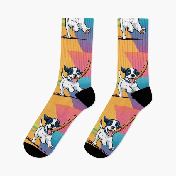 Item preview, Animals - Playful Mixed Breed, Dynamic and Cheerful Illustration designed and sold by World-Pets.