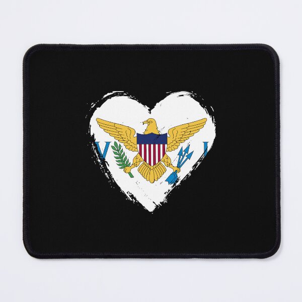 Item preview, Distressed United States Virgin Islands Flag Heart VI designed and sold by shitpostee.