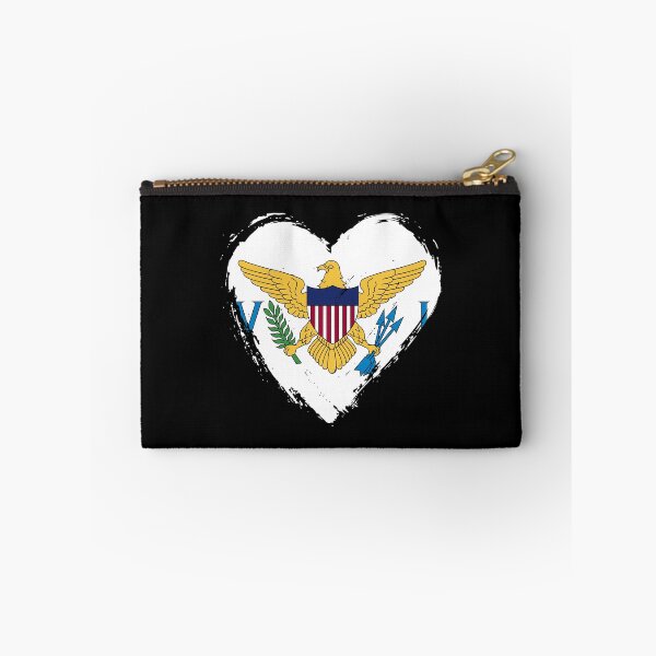 Item preview, Distressed United States Virgin Islands Flag Heart VI designed and sold by shitpostee.
