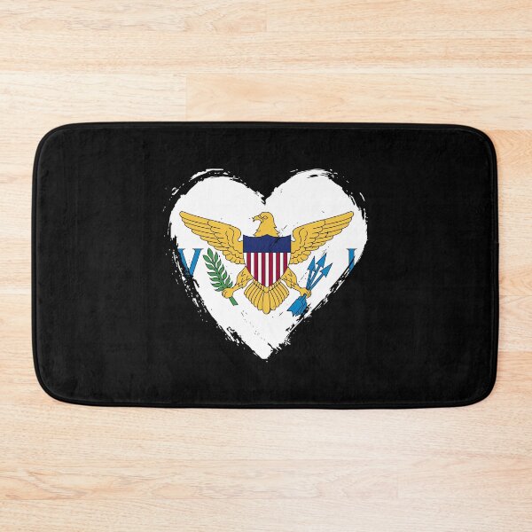 Item preview, Distressed United States Virgin Islands Flag Heart VI designed and sold by shitpostee.