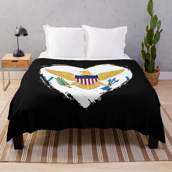 Item preview, Distressed United States Virgin Islands Flag Heart VI designed and sold by shitpostee.