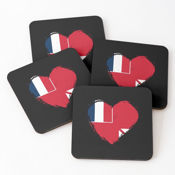 Item preview, Distressed Wallis And Futuna Flag Heart WF designed and sold by shitpostee.