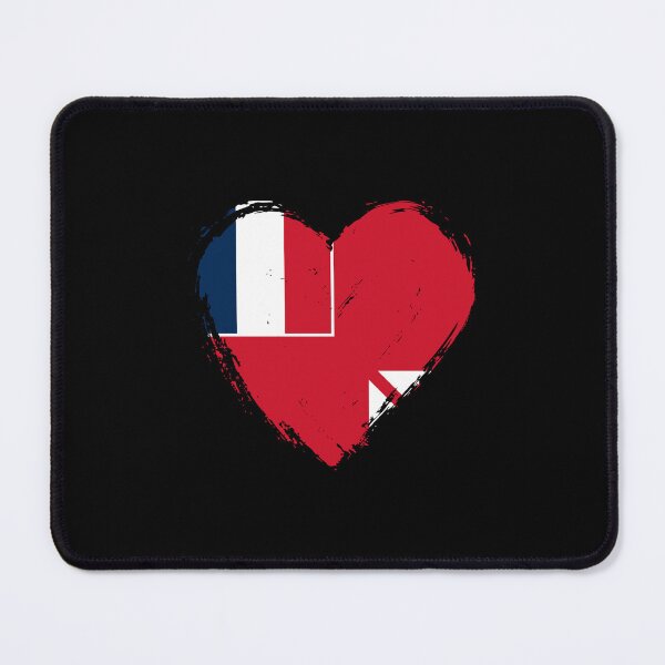 Item preview, Distressed Wallis And Futuna Flag Heart WF designed and sold by shitpostee.