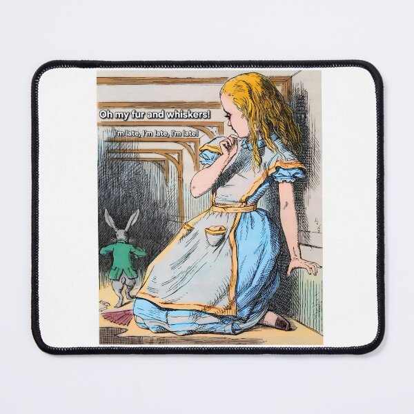 Item preview, Alice and the White Rabbit in Wonderland designed and sold by FineArtShirts.