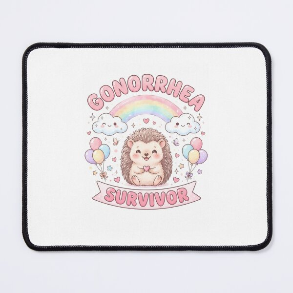 Item preview, Hedgehog gonorrhea survivor funny gag adult humor novelty designed and sold by CheeseBlueprint.