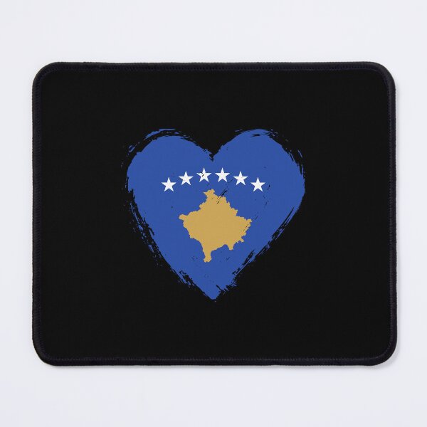 Item preview, Distressed Kosovo Flag Heart XK designed and sold by shitpostee.