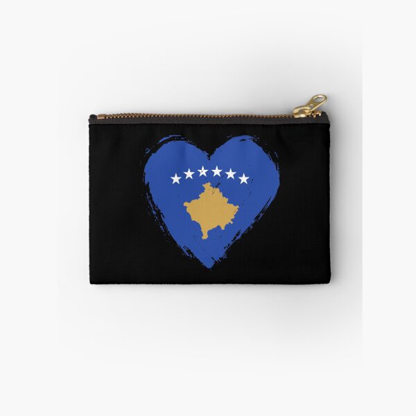 Item preview, Distressed Kosovo Flag Heart XK designed and sold by shitpostee.