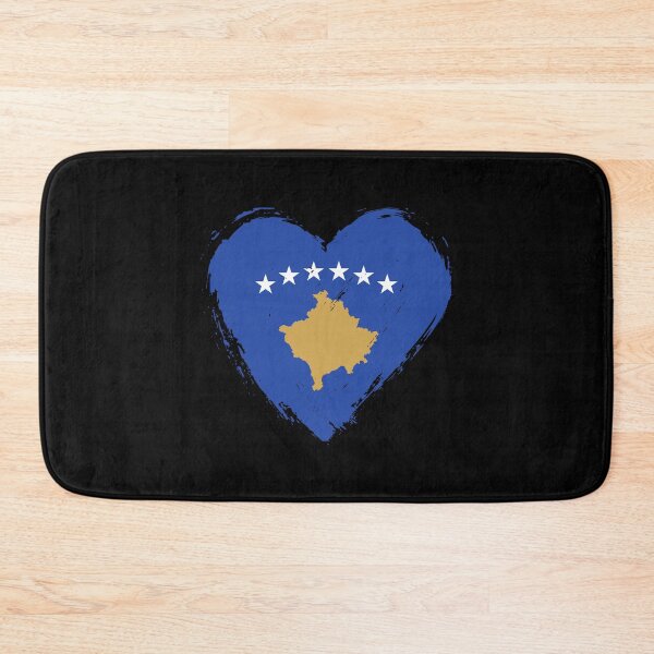 Item preview, Distressed Kosovo Flag Heart XK designed and sold by shitpostee.