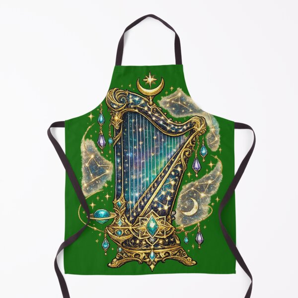 Item preview, Celestial Galaxy Harp | Mystic Cosmic Instrument | Fantasy Astrology Art designed and sold by irfanshikh.