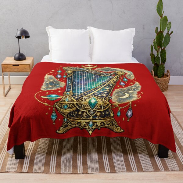 Item preview, Celestial Galaxy Harp | Mystic Cosmic Instrument | Fantasy Astrology Art designed and sold by irfanshikh.