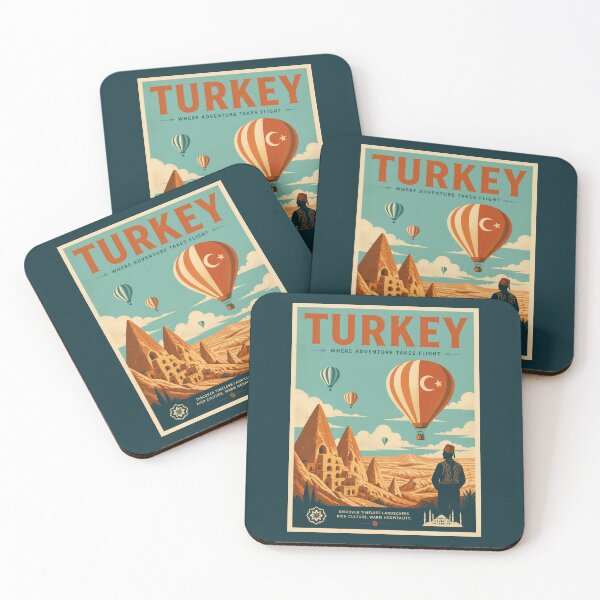 Item preview, Vintage Turkey Poster designed and sold by GoodOldVintage.