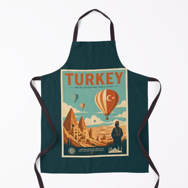 Item preview, Vintage Turkey Poster designed and sold by GoodOldVintage.