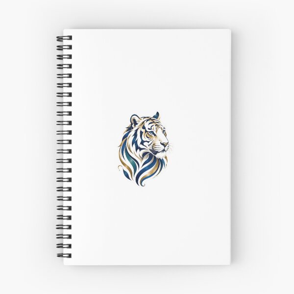 Item preview, Majestic Blue and Gold Ornate Tiger Art designed and sold by Arts Design 15.