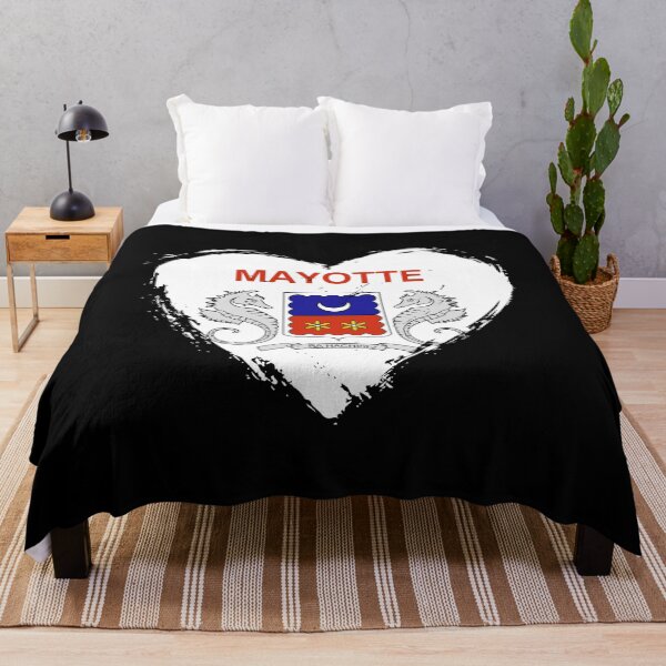 Item preview, Distressed Mayotte Flag Heart YT designed and sold by shitpostee.