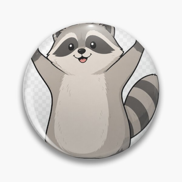 Item preview, Cute Happy Raccoon Cartoon Character designed and sold by CodePaws Creations.