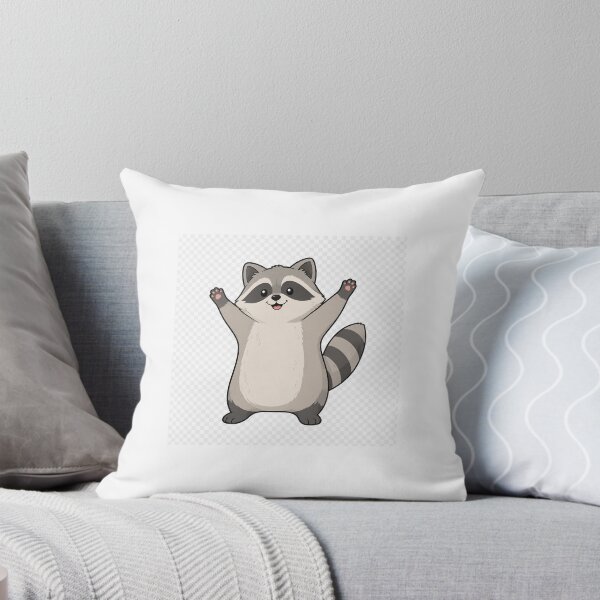 Item preview, Cute Happy Raccoon Cartoon Character designed and sold by CodePaws Creations.